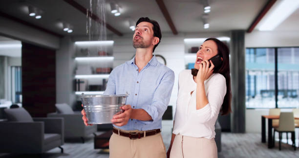 Water damage restoration process in LA